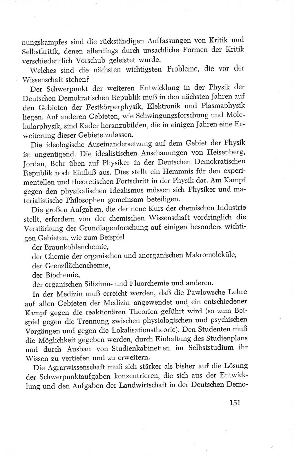 Protokoll der Verhandlungen des Ⅳ. Parteitages der Sozialistischen Einheitspartei Deutschlands (SED) [Deutsche Demokratische Republik (DDR)] 1954, Seite 151
