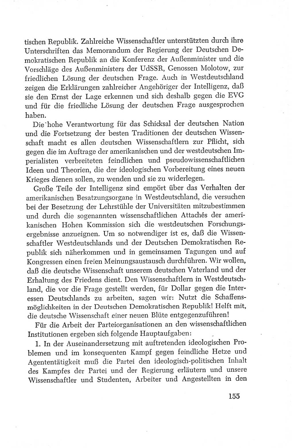 Protokoll der Verhandlungen des Ⅳ. Parteitages der Sozialistischen Einheitspartei Deutschlands (SED) [Deutsche Demokratische Republik (DDR)] 1954, Seite 155