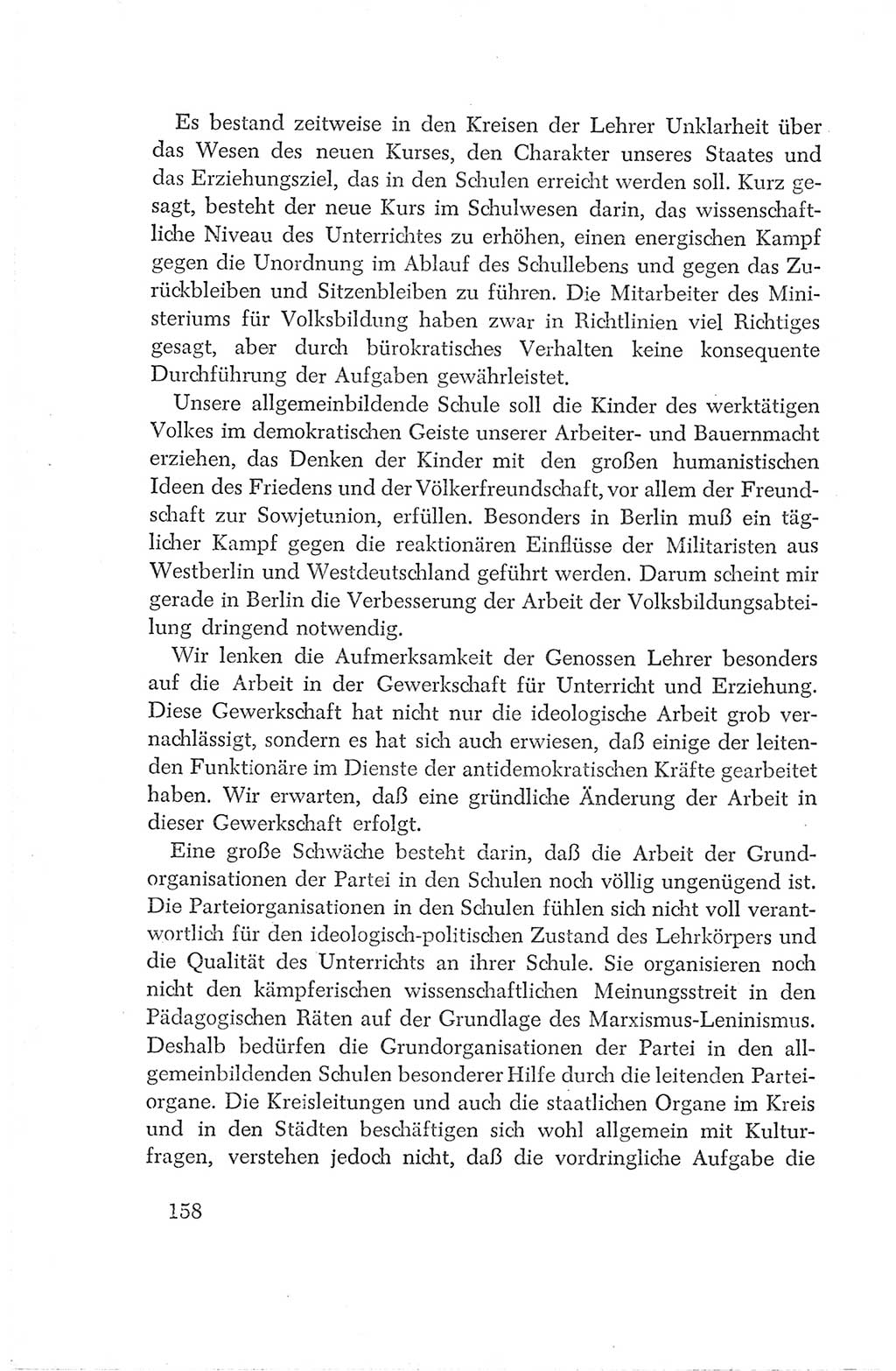 Protokoll der Verhandlungen des Ⅳ. Parteitages der Sozialistischen Einheitspartei Deutschlands (SED) [Deutsche Demokratische Republik (DDR)] 1954, Seite 158