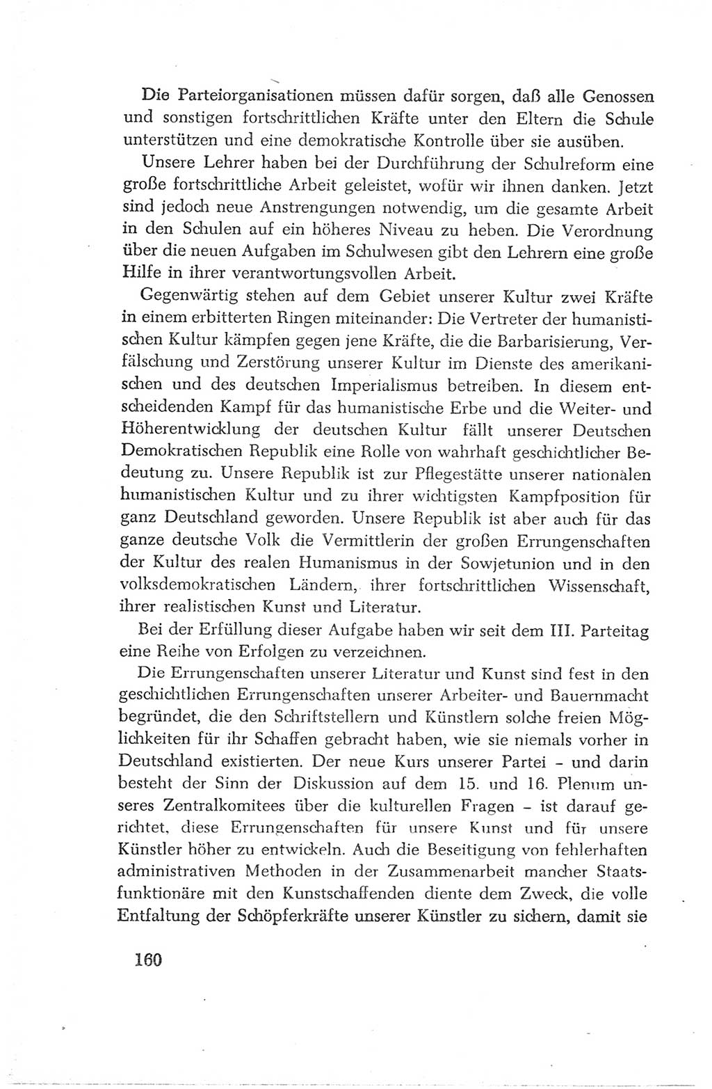 Protokoll der Verhandlungen des Ⅳ. Parteitages der Sozialistischen Einheitspartei Deutschlands (SED) [Deutsche Demokratische Republik (DDR)] 1954, Seite 160