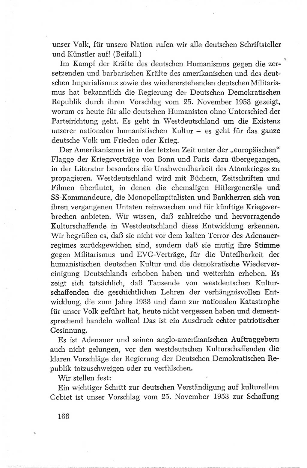 Protokoll der Verhandlungen des Ⅳ. Parteitages der Sozialistischen Einheitspartei Deutschlands (SED) [Deutsche Demokratische Republik (DDR)] 1954, Seite 166