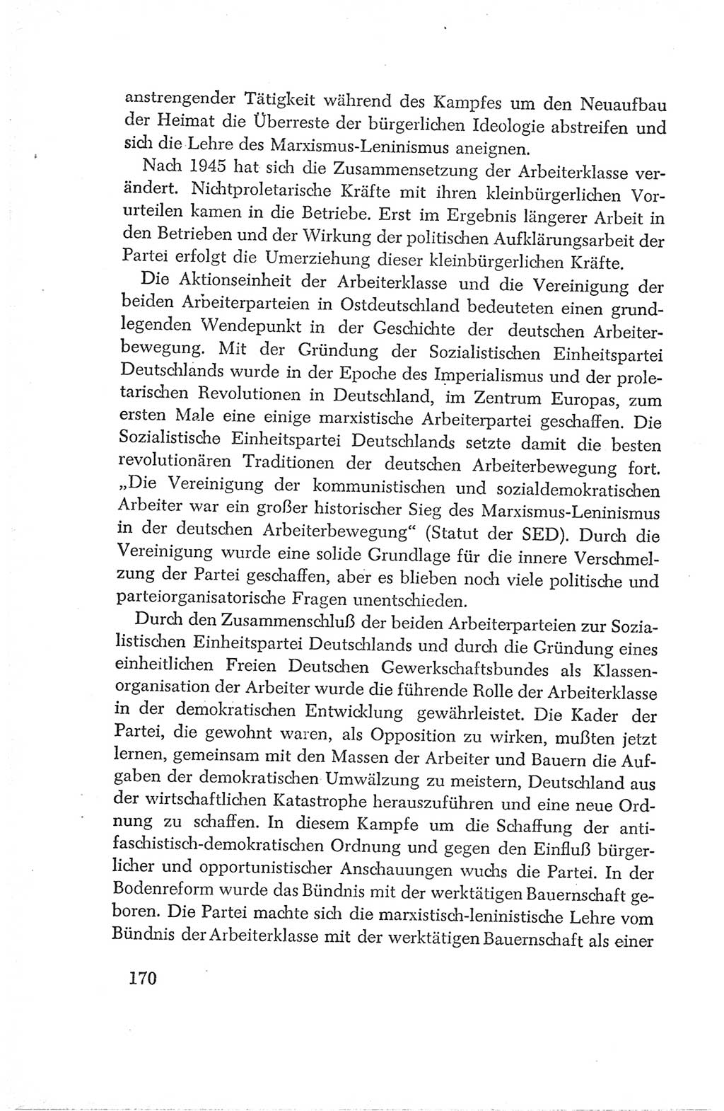 Protokoll der Verhandlungen des Ⅳ. Parteitages der Sozialistischen Einheitspartei Deutschlands (SED) [Deutsche Demokratische Republik (DDR)] 1954, Seite 170