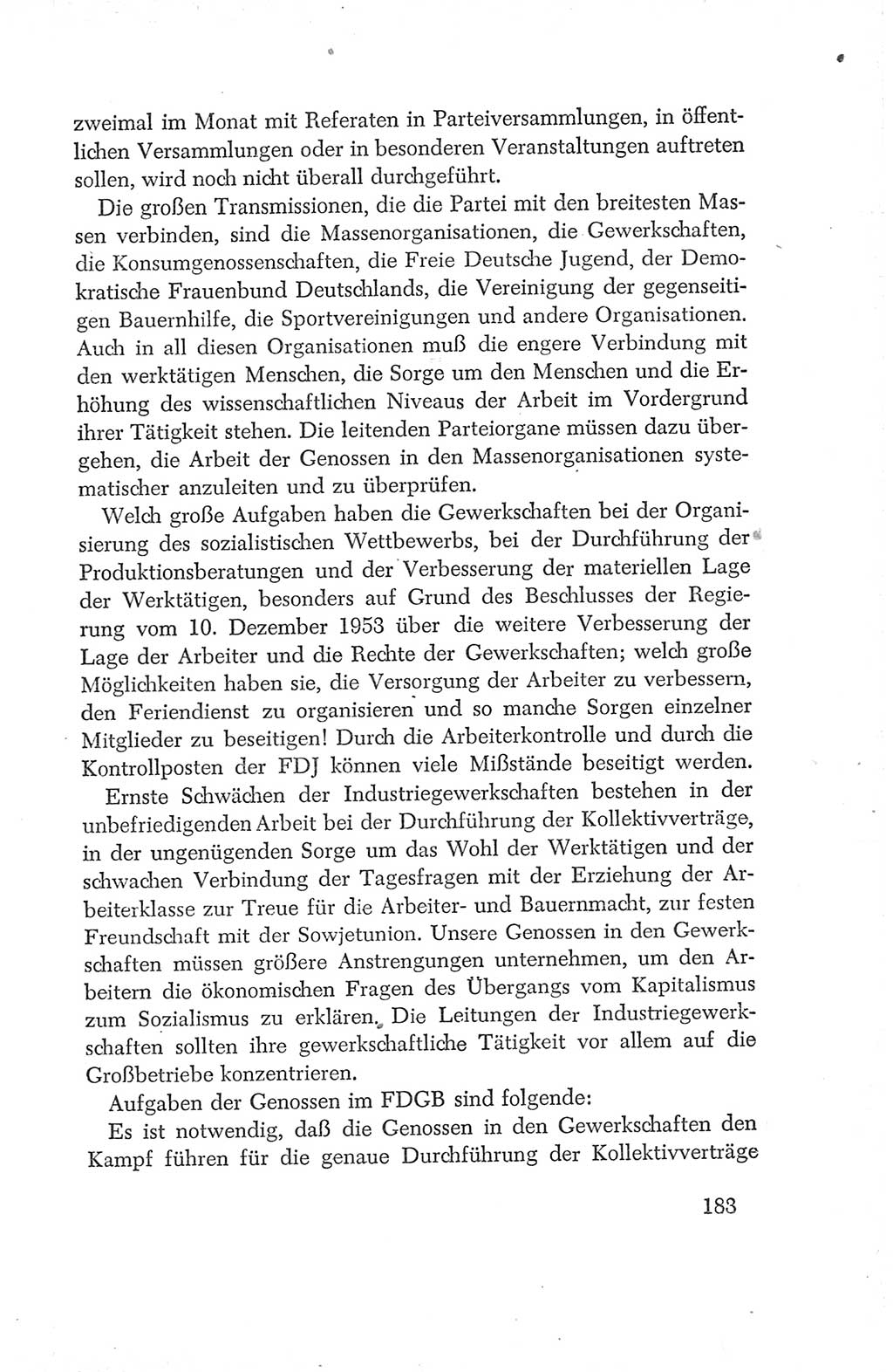 Protokoll der Verhandlungen des Ⅳ. Parteitages der Sozialistischen Einheitspartei Deutschlands (SED) [Deutsche Demokratische Republik (DDR)] 1954, Seite 183