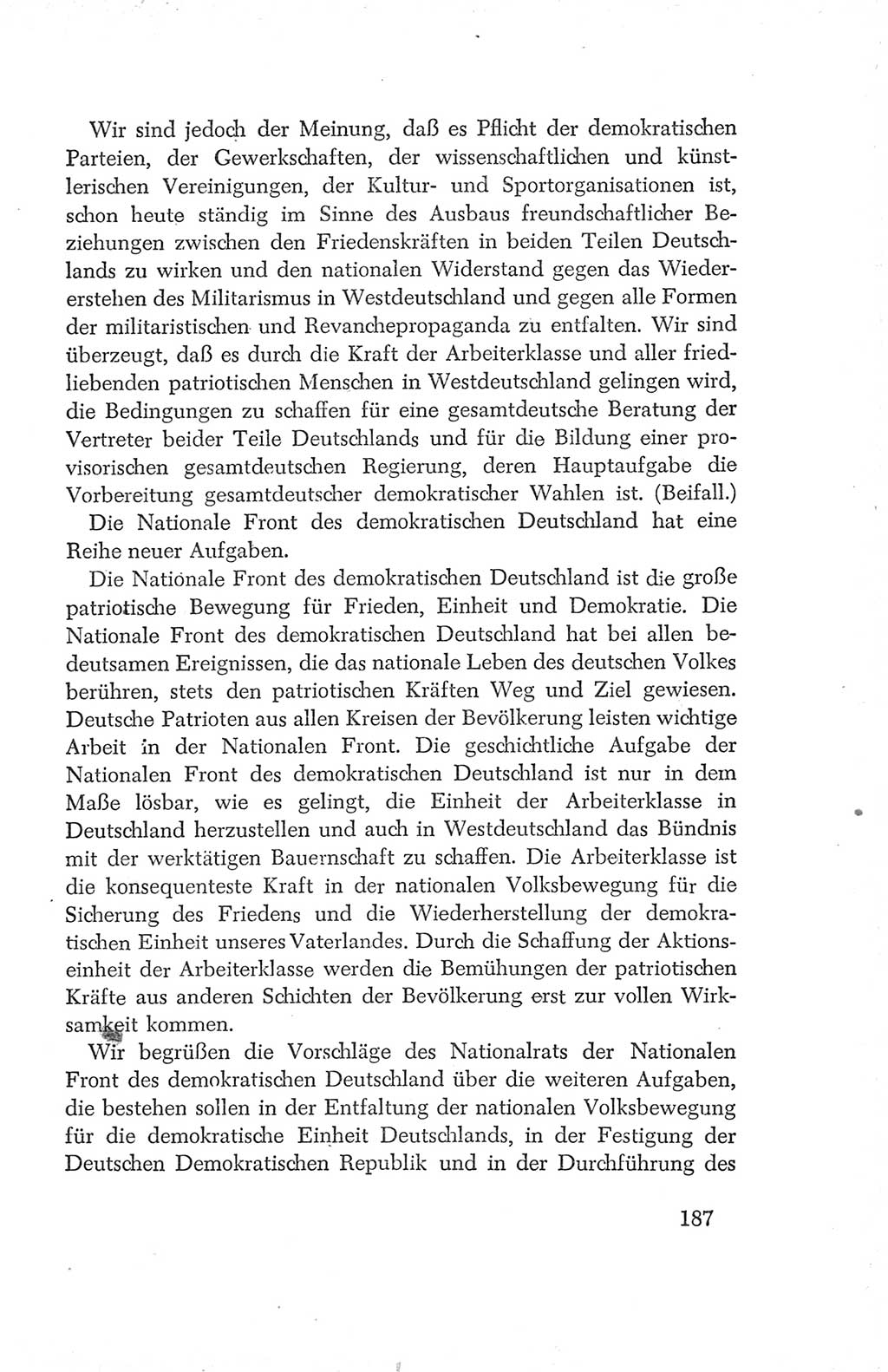 Protokoll der Verhandlungen des Ⅳ. Parteitages der Sozialistischen Einheitspartei Deutschlands (SED) [Deutsche Demokratische Republik (DDR)] 1954, Seite 187