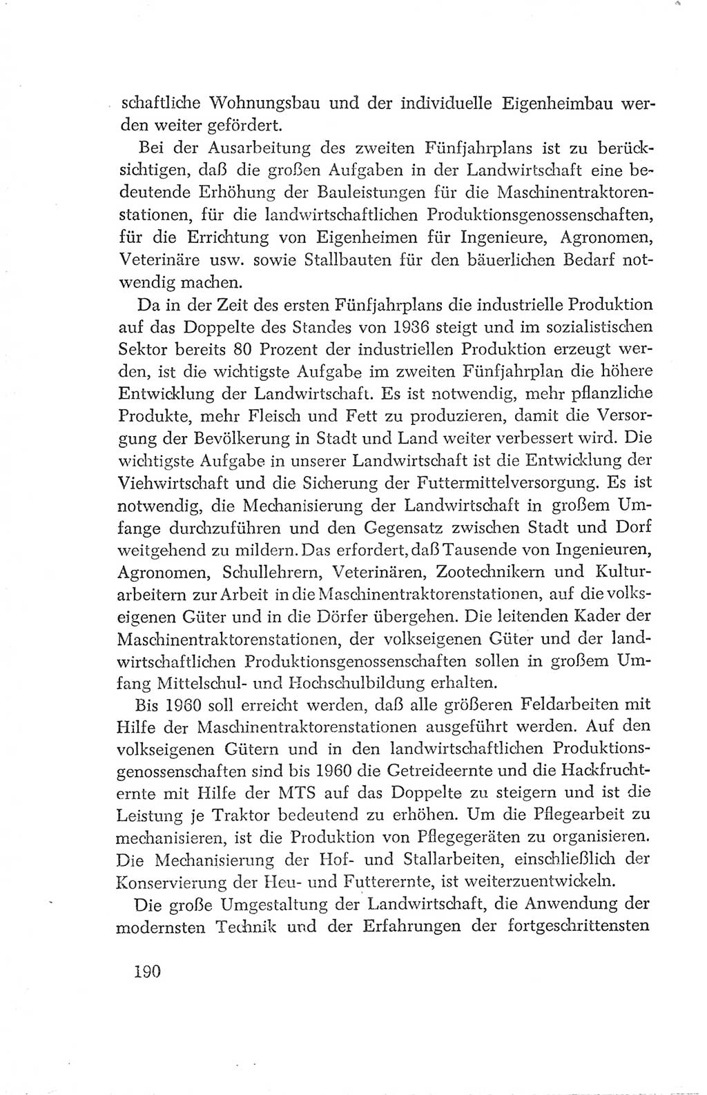 Protokoll der Verhandlungen des Ⅳ. Parteitages der Sozialistischen Einheitspartei Deutschlands (SED) [Deutsche Demokratische Republik (DDR)] 1954, Seite 190