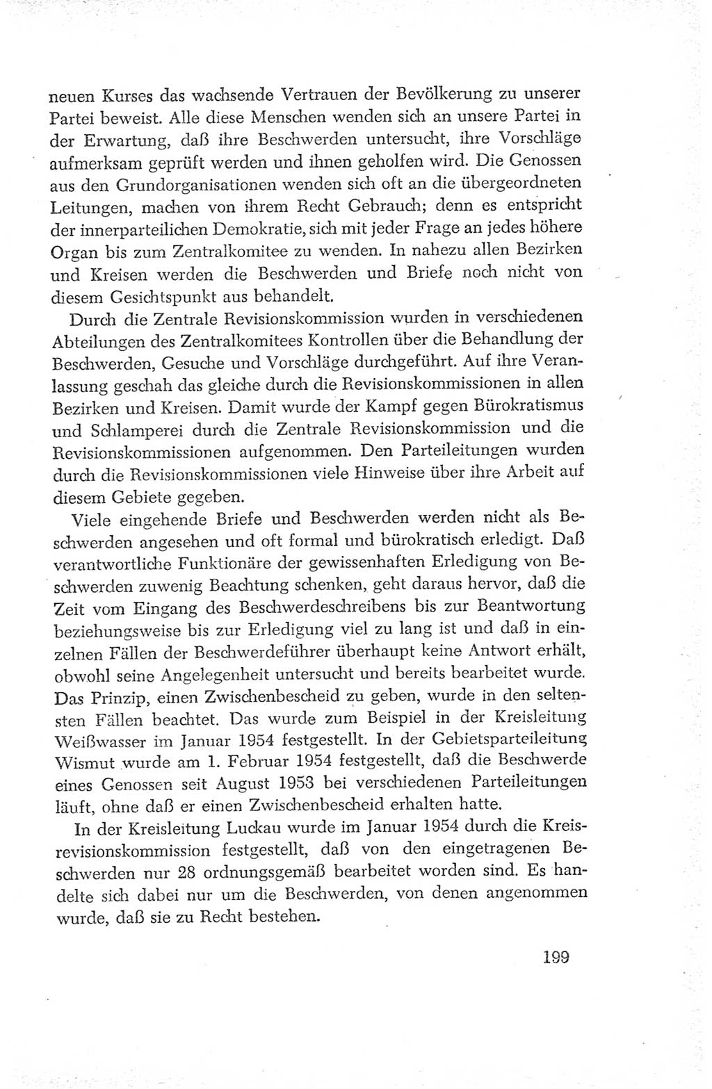 Protokoll der Verhandlungen des Ⅳ. Parteitages der Sozialistischen Einheitspartei Deutschlands (SED) [Deutsche Demokratische Republik (DDR)] 1954, Seite 199