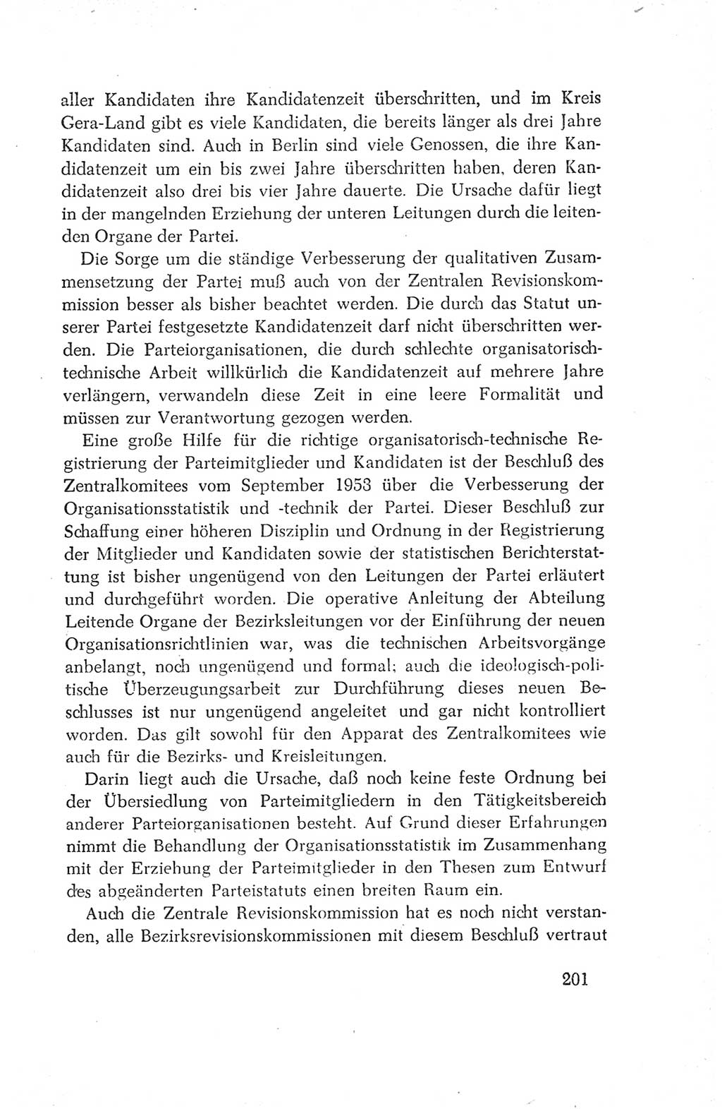Protokoll der Verhandlungen des Ⅳ. Parteitages der Sozialistischen Einheitspartei Deutschlands (SED) [Deutsche Demokratische Republik (DDR)] 1954, Seite 201