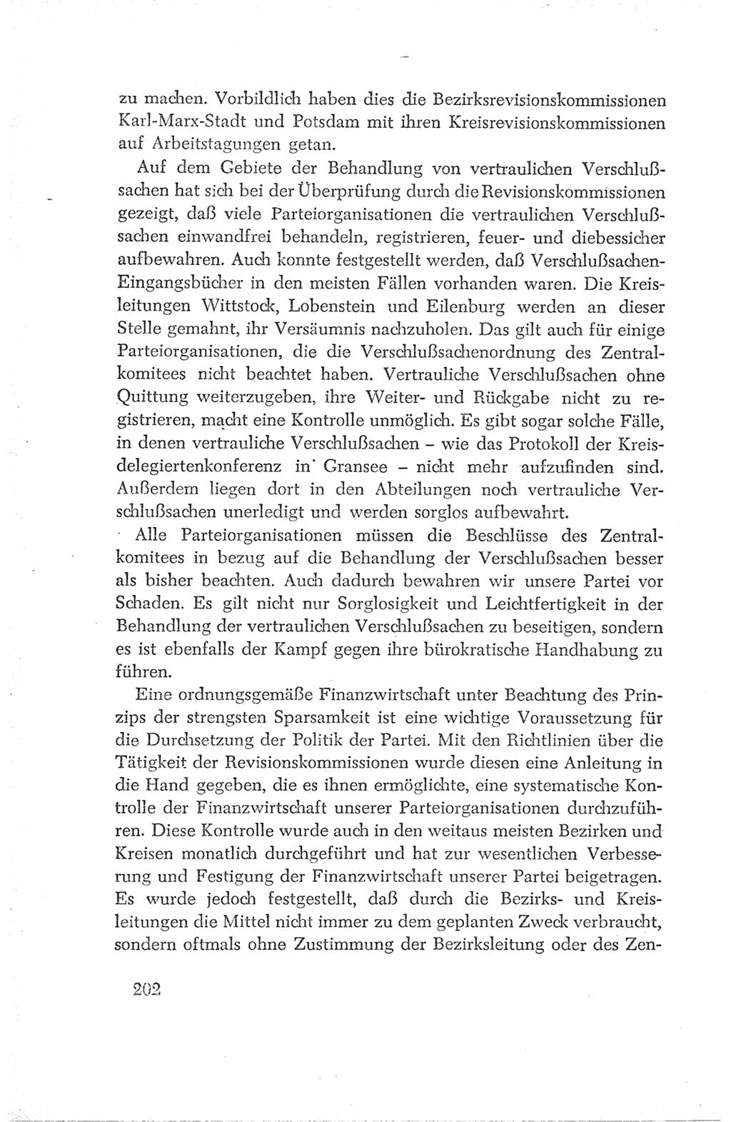 Protokoll der Verhandlungen des Ⅳ. Parteitages der Sozialistischen Einheitspartei Deutschlands (SED) [Deutsche Demokratische Republik (DDR)] 1954, Seite 202