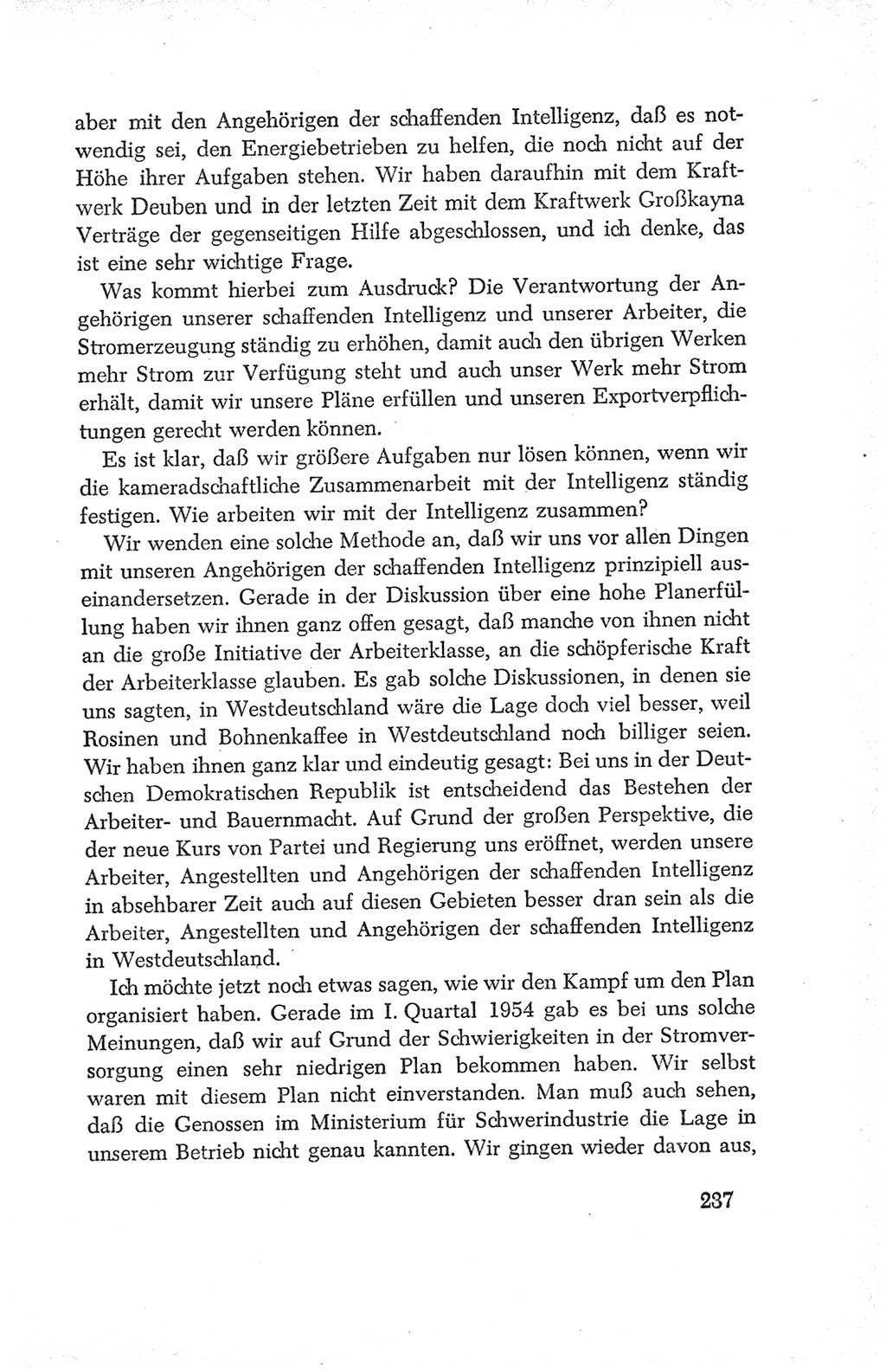 Protokoll der Verhandlungen des Ⅳ. Parteitages der Sozialistischen Einheitspartei Deutschlands (SED) [Deutsche Demokratische Republik (DDR)] 1954, Seite 237