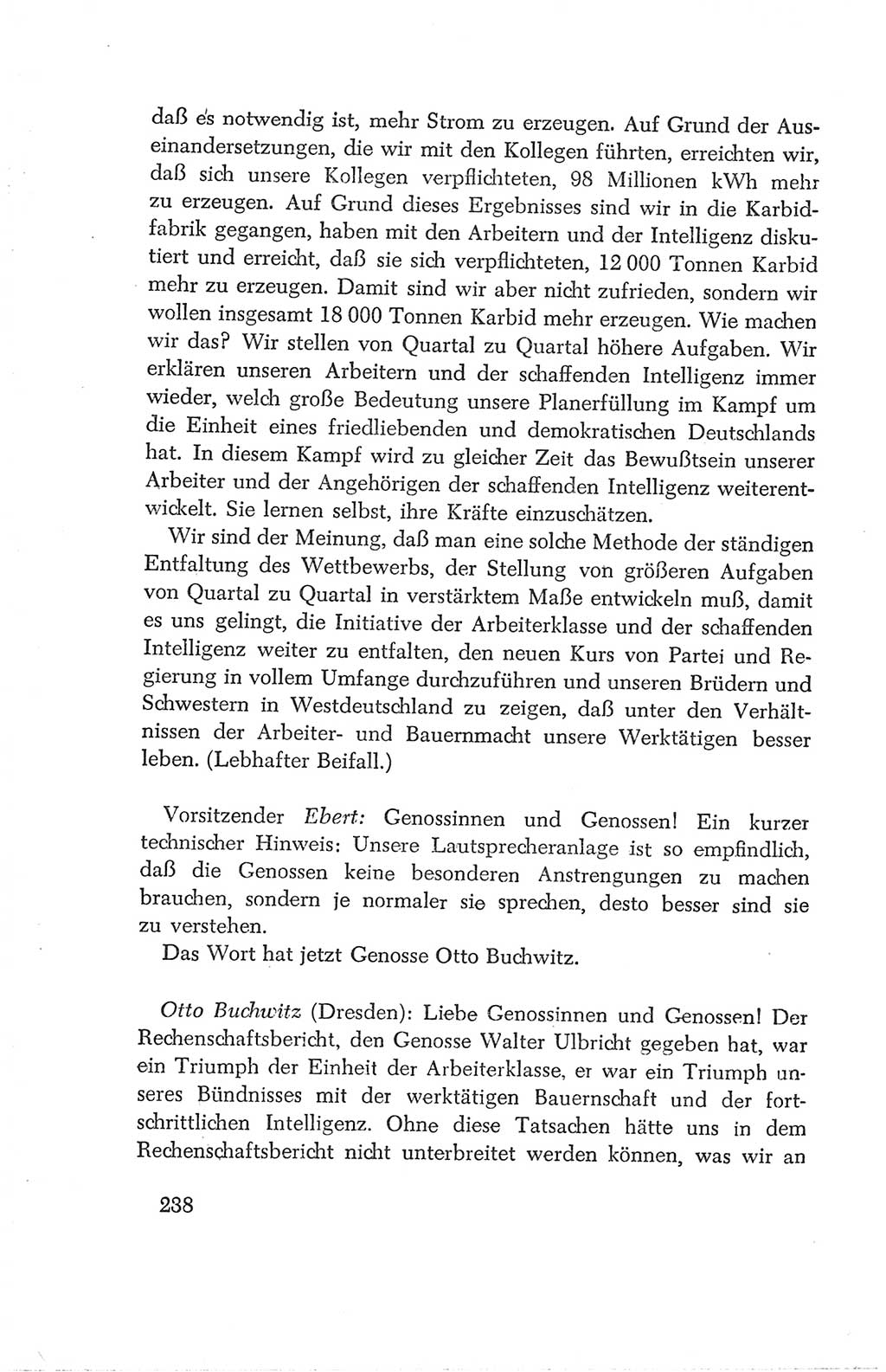 Protokoll der Verhandlungen des Ⅳ. Parteitages der Sozialistischen Einheitspartei Deutschlands (SED) [Deutsche Demokratische Republik (DDR)] 1954, Seite 238