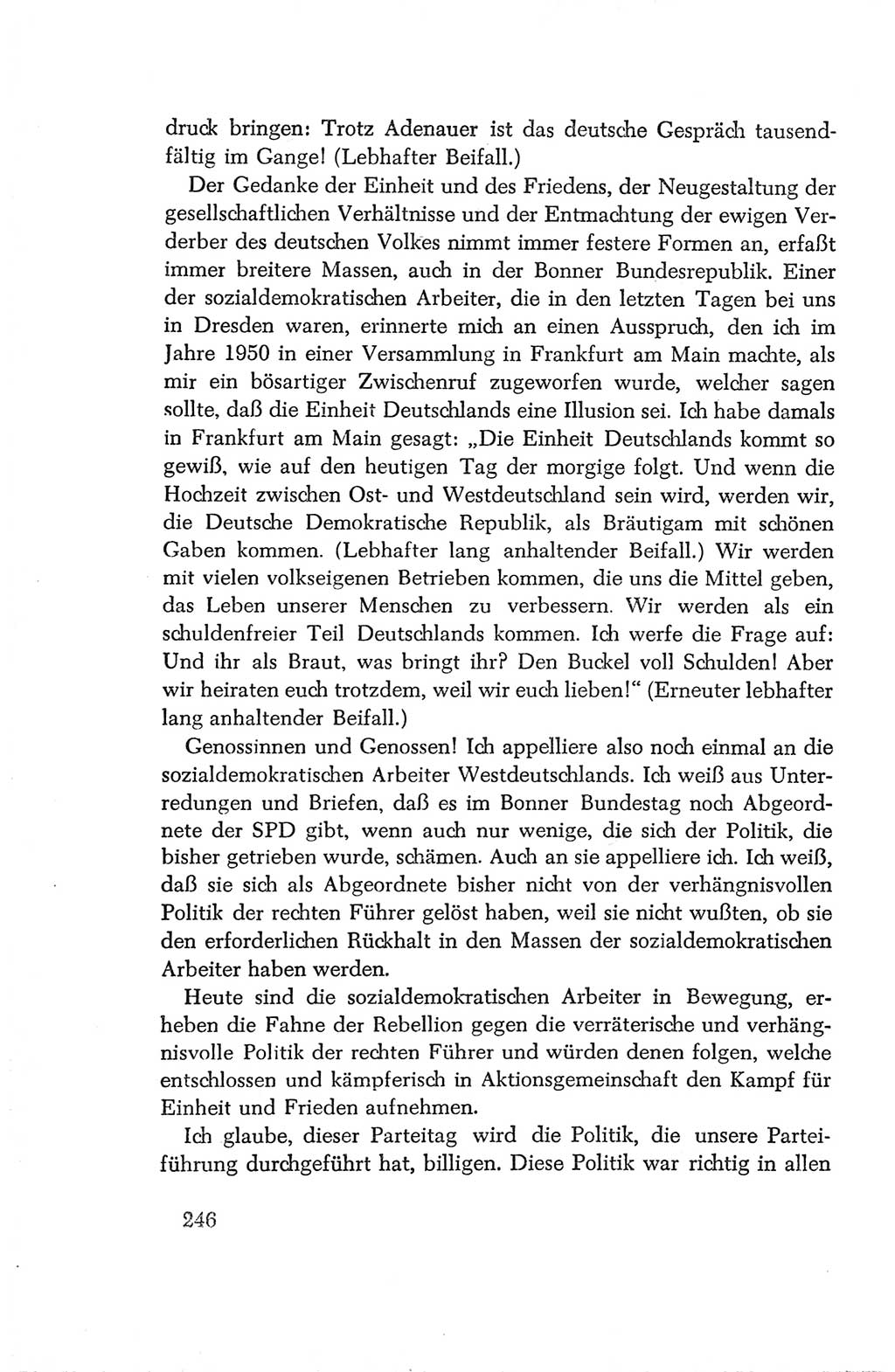 Protokoll der Verhandlungen des Ⅳ. Parteitages der Sozialistischen Einheitspartei Deutschlands (SED) [Deutsche Demokratische Republik (DDR)] 1954, Seite 246
