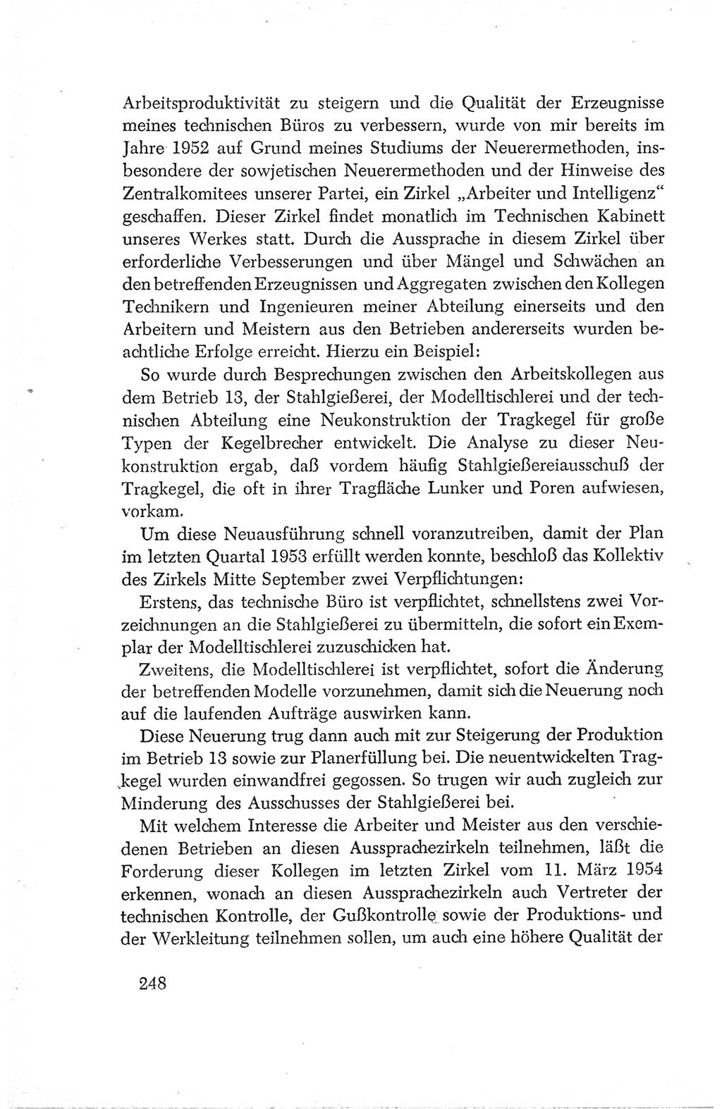 Protokoll der Verhandlungen des Ⅳ. Parteitages der Sozialistischen Einheitspartei Deutschlands (SED) [Deutsche Demokratische Republik (DDR)] 1954, Seite 248