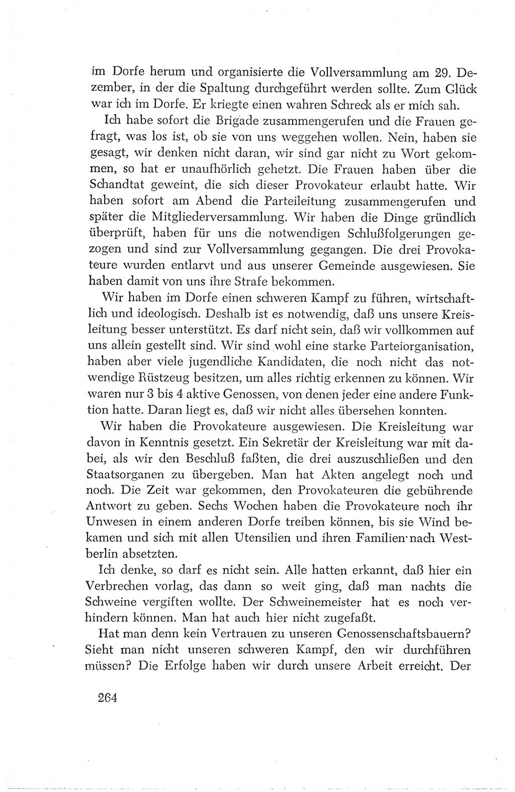 Protokoll der Verhandlungen des Ⅳ. Parteitages der Sozialistischen Einheitspartei Deutschlands (SED) [Deutsche Demokratische Republik (DDR)] 1954, Seite 264
