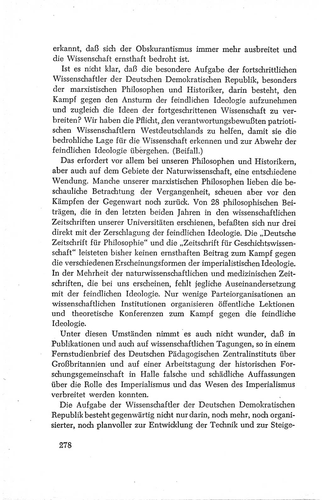 Protokoll der Verhandlungen des Ⅳ. Parteitages der Sozialistischen Einheitspartei Deutschlands (SED) [Deutsche Demokratische Republik (DDR)] 1954, Seite 278