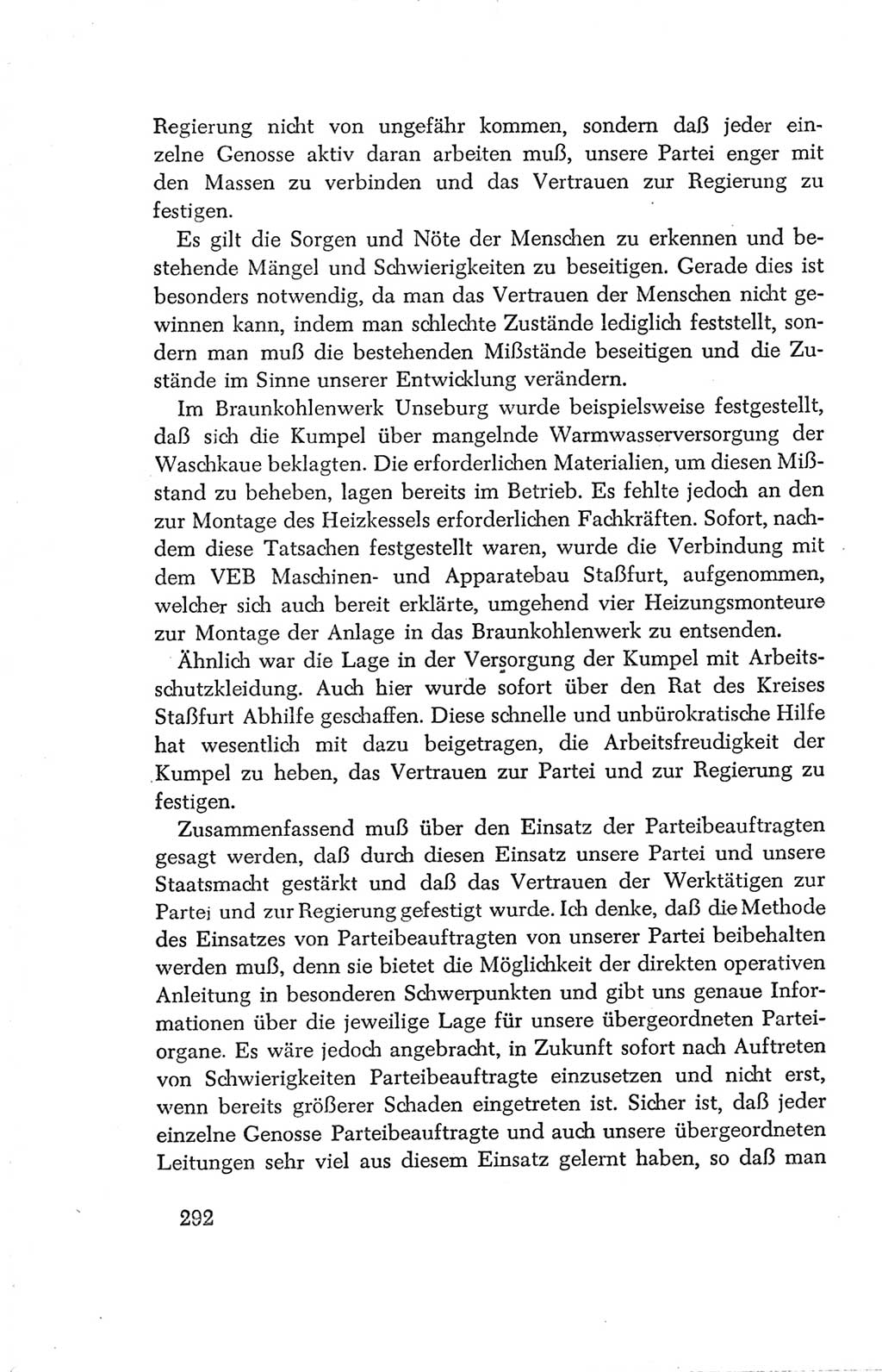 Protokoll der Verhandlungen des Ⅳ. Parteitages der Sozialistischen Einheitspartei Deutschlands (SED) [Deutsche Demokratische Republik (DDR)] 1954, Seite 292