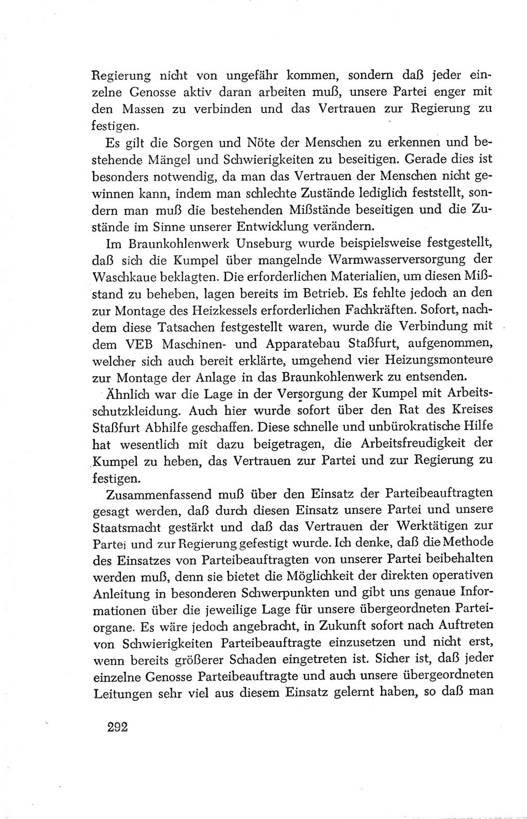 Protokoll der Verhandlungen des Ⅳ. Parteitages der Sozialistischen Einheitspartei Deutschlands (SED) [Deutsche Demokratische Republik (DDR)] 1954, Seite 292