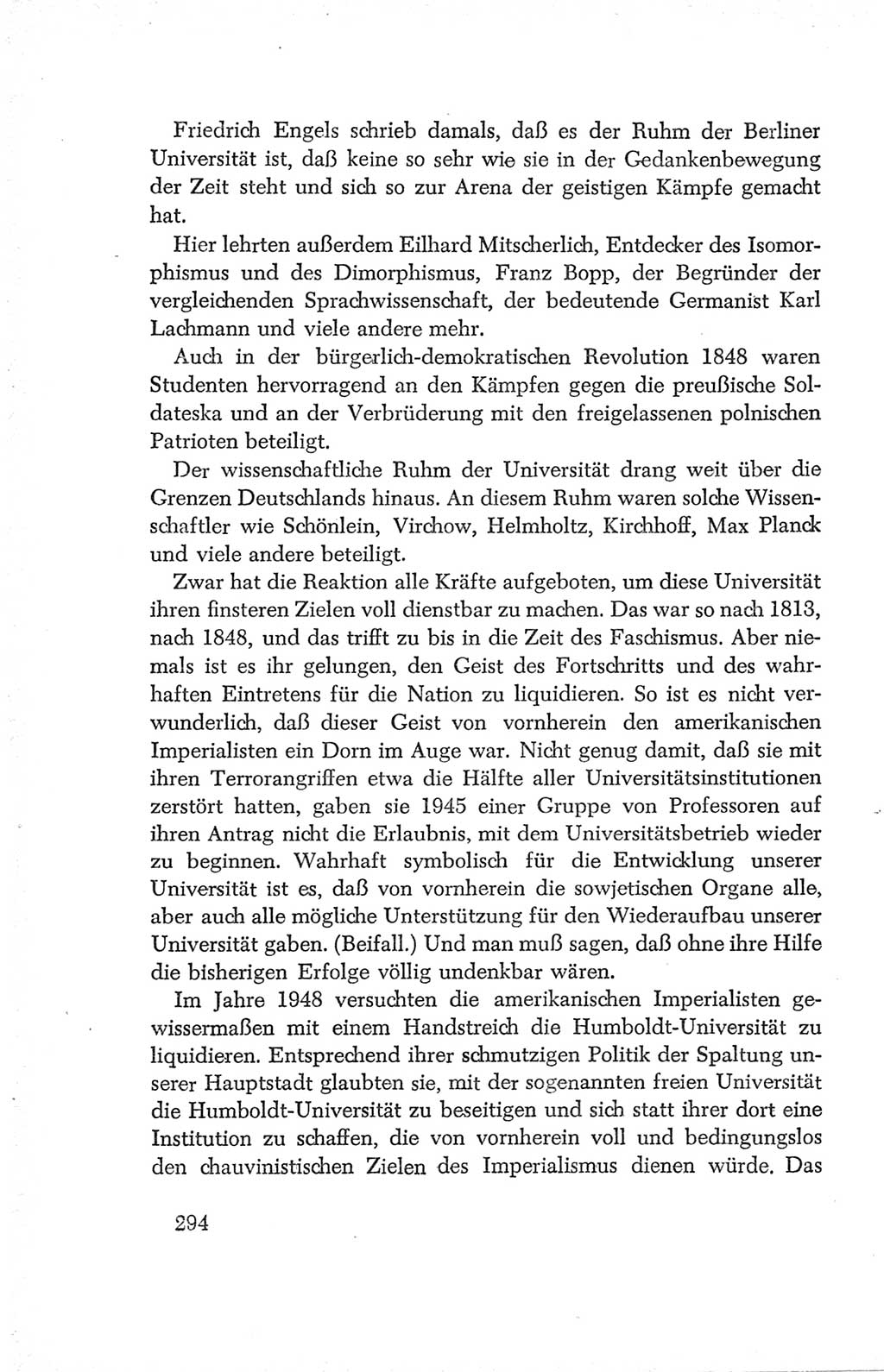 Protokoll der Verhandlungen des Ⅳ. Parteitages der Sozialistischen Einheitspartei Deutschlands (SED) [Deutsche Demokratische Republik (DDR)] 1954, Seite 294