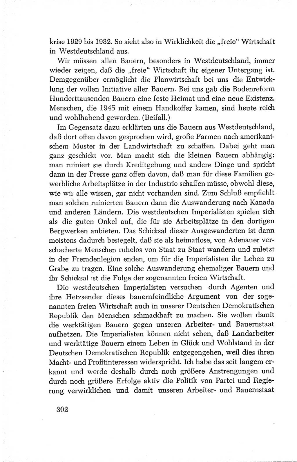 Protokoll der Verhandlungen des Ⅳ. Parteitages der Sozialistischen Einheitspartei Deutschlands (SED) [Deutsche Demokratische Republik (DDR)] 1954, Seite 302