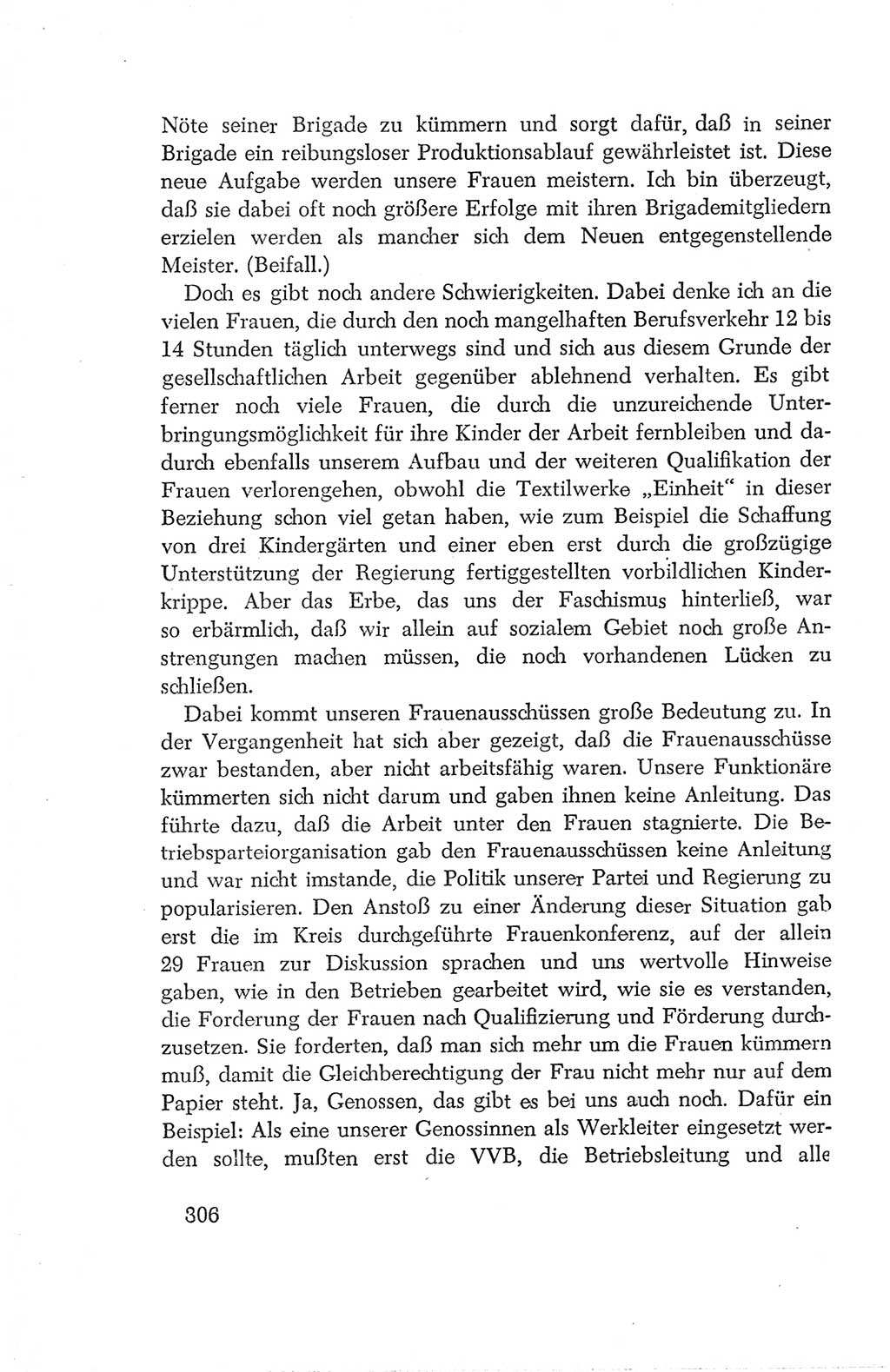 Protokoll der Verhandlungen des Ⅳ. Parteitages der Sozialistischen Einheitspartei Deutschlands (SED) [Deutsche Demokratische Republik (DDR)] 1954, Seite 306