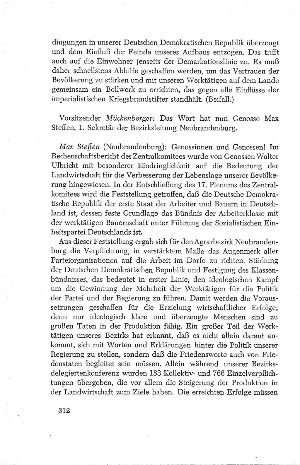 Protokoll der Verhandlungen des Ⅳ. Parteitages der Sozialistischen Einheitspartei Deutschlands (SED) [Deutsche Demokratische Republik (DDR)] 1954, Seite 312
