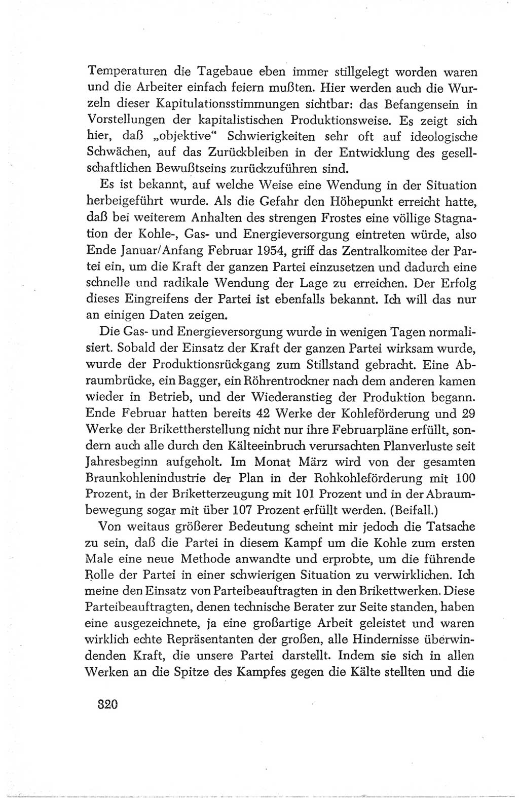 Protokoll der Verhandlungen des Ⅳ. Parteitages der Sozialistischen Einheitspartei Deutschlands (SED) [Deutsche Demokratische Republik (DDR)] 1954, Seite 320
