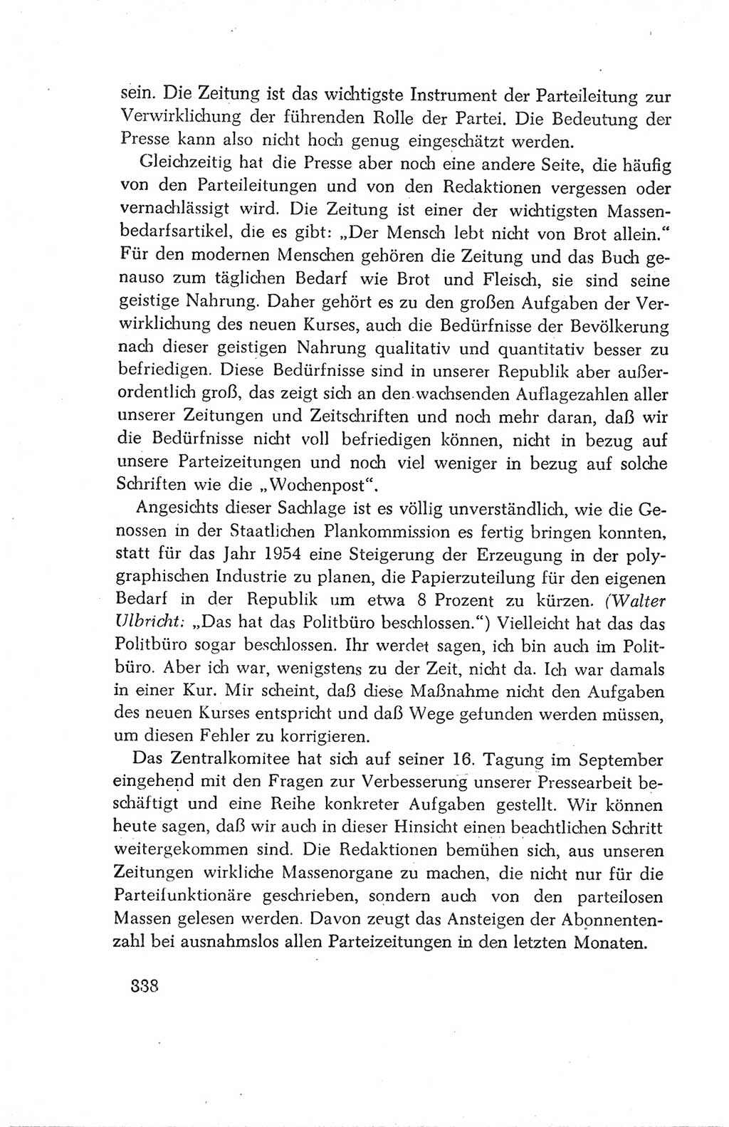 Protokoll der Verhandlungen des Ⅳ. Parteitages der Sozialistischen Einheitspartei Deutschlands (SED) [Deutsche Demokratische Republik (DDR)] 1954, Seite 338