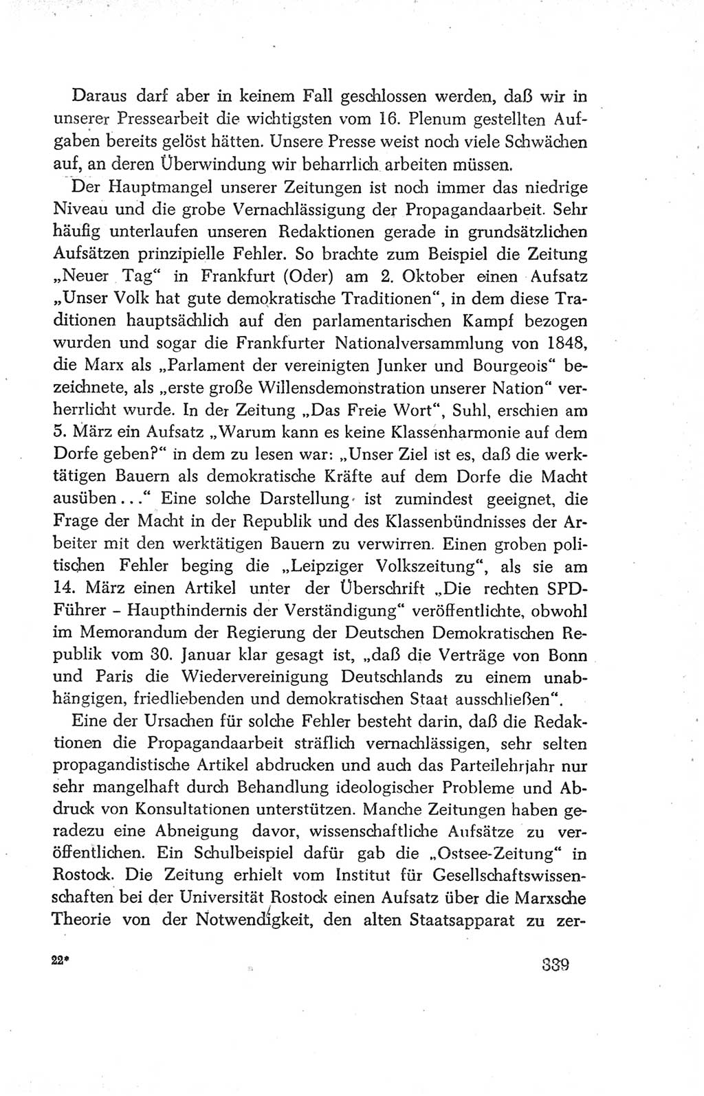 Protokoll der Verhandlungen des Ⅳ. Parteitages der Sozialistischen Einheitspartei Deutschlands (SED) [Deutsche Demokratische Republik (DDR)] 1954, Seite 339