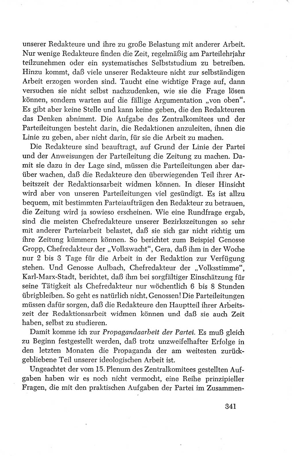 Protokoll der Verhandlungen des Ⅳ. Parteitages der Sozialistischen Einheitspartei Deutschlands (SED) [Deutsche Demokratische Republik (DDR)] 1954, Seite 341
