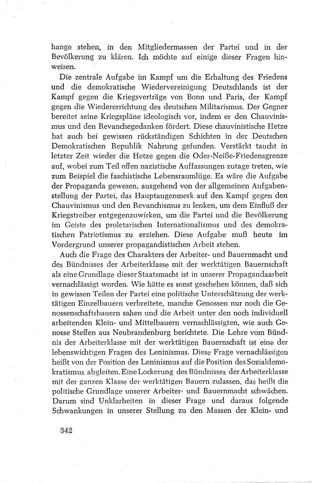 Protokoll der Verhandlungen des Ⅳ. Parteitages der Sozialistischen Einheitspartei Deutschlands (SED) [Deutsche Demokratische Republik (DDR)] 1954, Seite 342