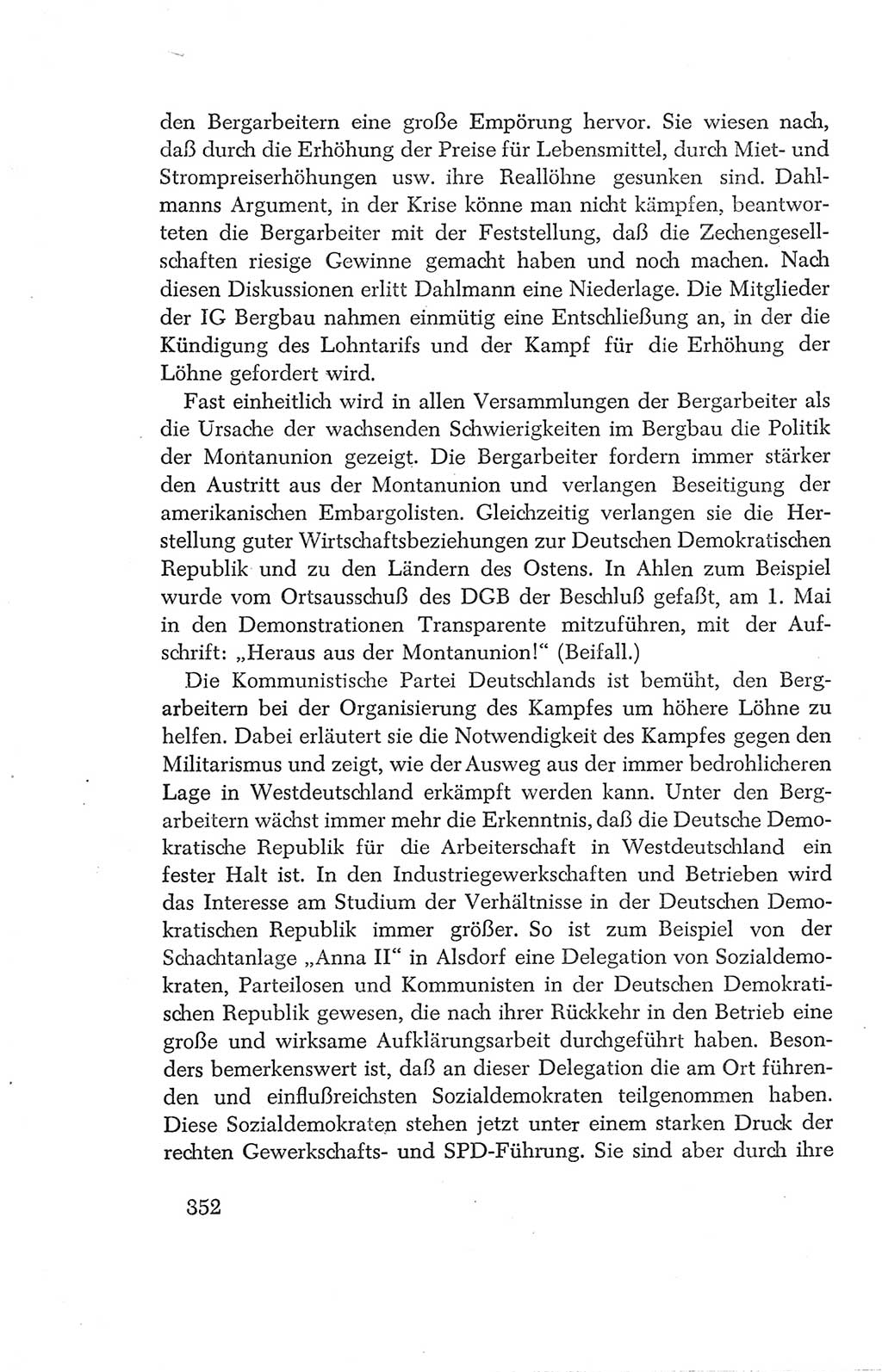 Protokoll der Verhandlungen des Ⅳ. Parteitages der Sozialistischen Einheitspartei Deutschlands (SED) [Deutsche Demokratische Republik (DDR)] 1954, Seite 352