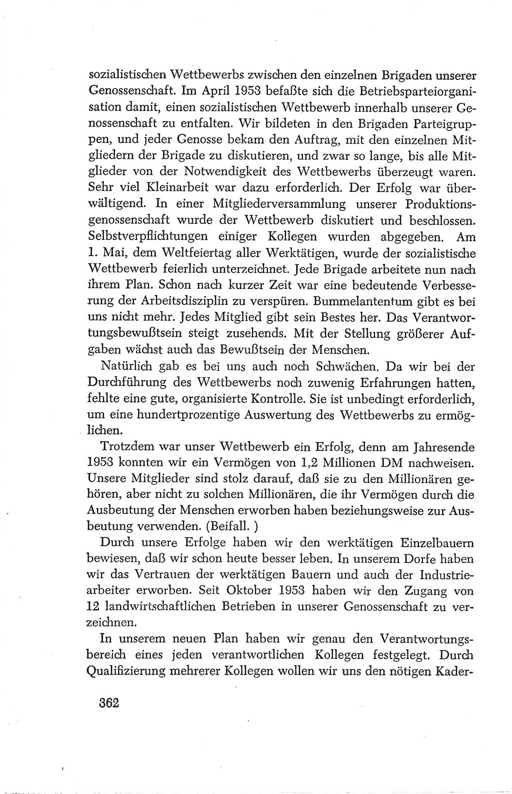 Protokoll der Verhandlungen des Ⅳ. Parteitages der Sozialistischen Einheitspartei Deutschlands (SED) [Deutsche Demokratische Republik (DDR)] 1954, Seite 362