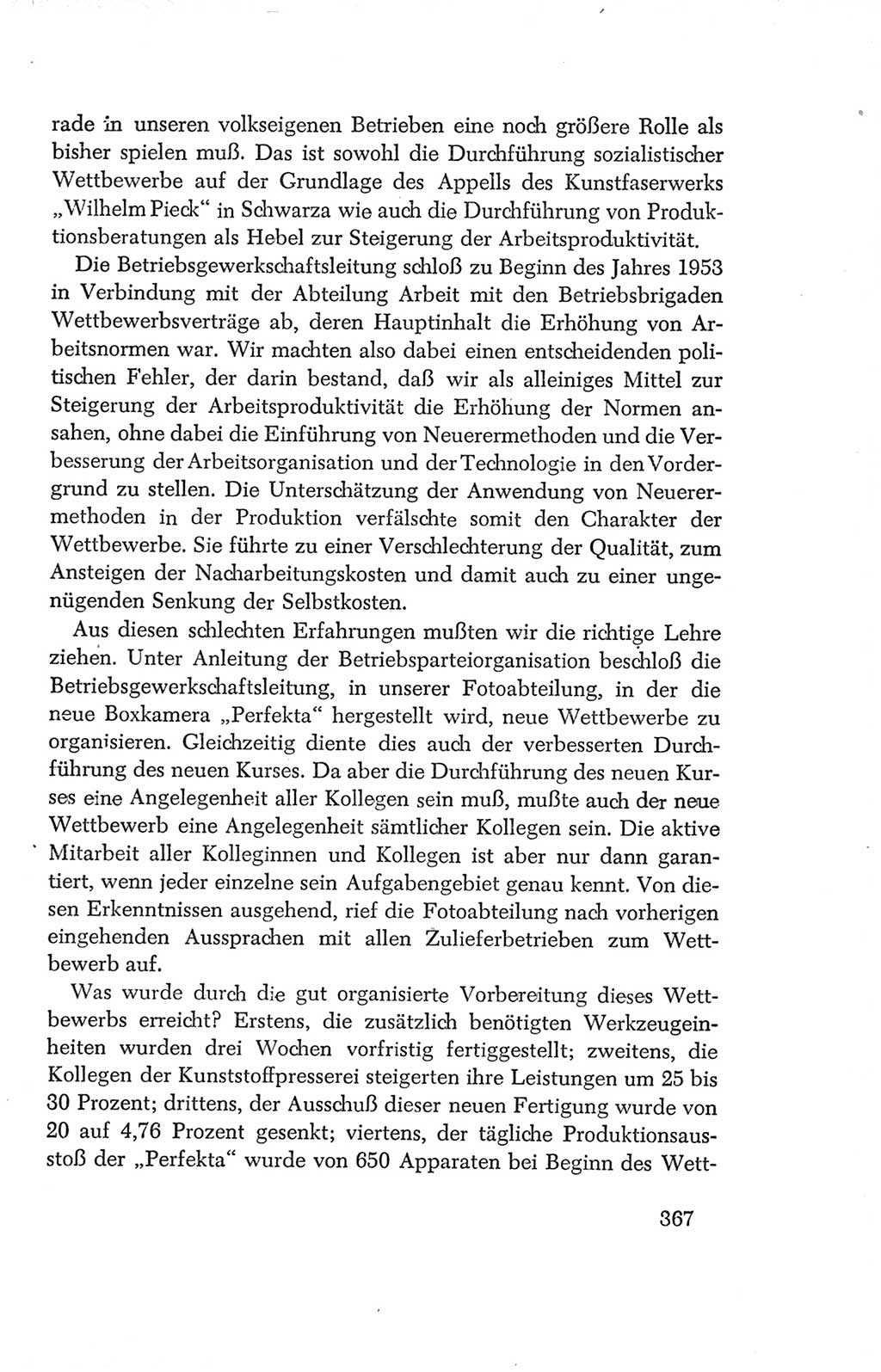 Protokoll der Verhandlungen des Ⅳ. Parteitages der Sozialistischen Einheitspartei Deutschlands (SED) [Deutsche Demokratische Republik (DDR)] 1954, Seite 367