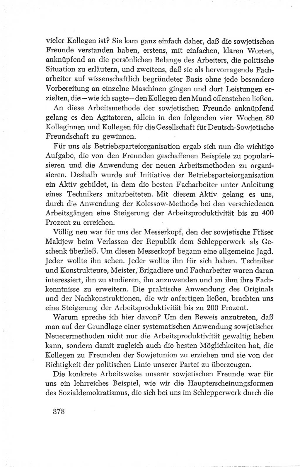 Protokoll der Verhandlungen des Ⅳ. Parteitages der Sozialistischen Einheitspartei Deutschlands (SED) [Deutsche Demokratische Republik (DDR)] 1954, Seite 378