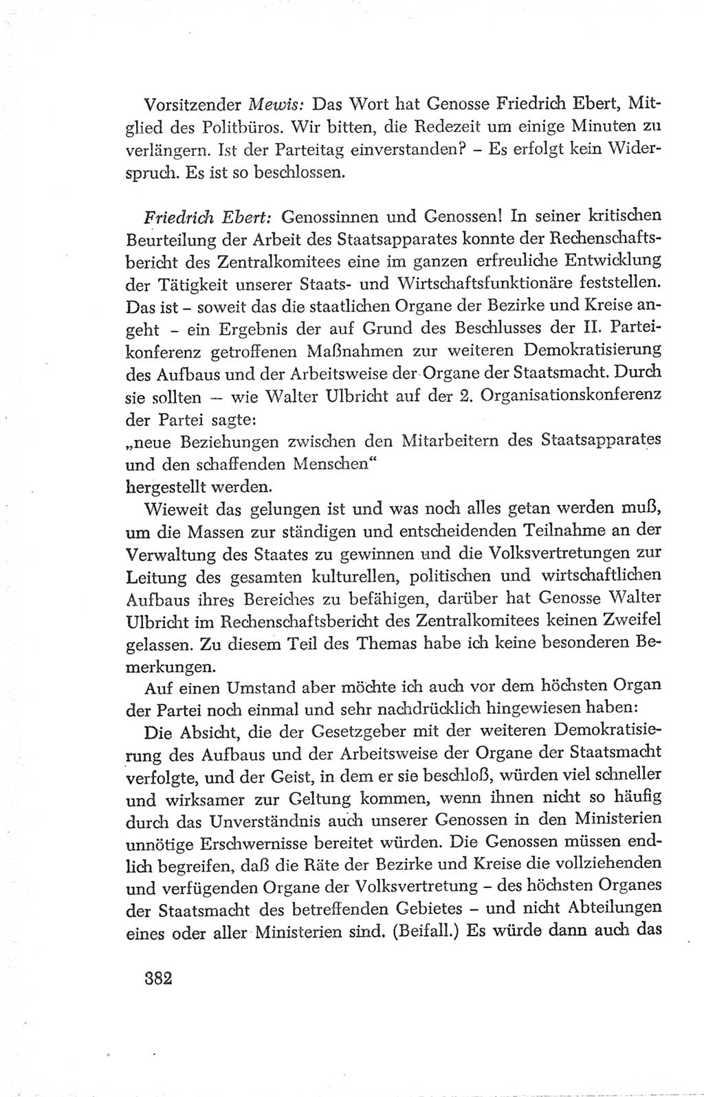 Protokoll der Verhandlungen des Ⅳ. Parteitages der Sozialistischen Einheitspartei Deutschlands (SED) [Deutsche Demokratische Republik (DDR)] 1954, Seite 382