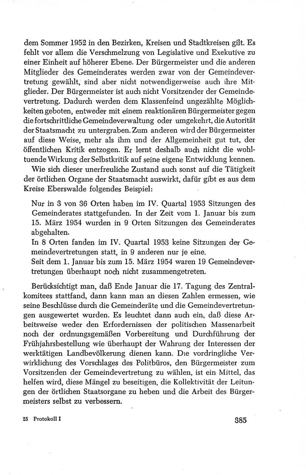 Protokoll der Verhandlungen des Ⅳ. Parteitages der Sozialistischen Einheitspartei Deutschlands (SED) [Deutsche Demokratische Republik (DDR)] 1954, Seite 385