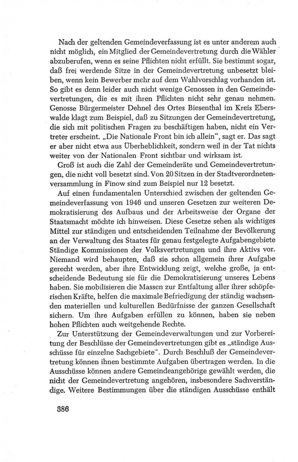 Protokoll der Verhandlungen des Ⅳ. Parteitages der Sozialistischen Einheitspartei Deutschlands (SED) [Deutsche Demokratische Republik (DDR)] 1954, Seite 386