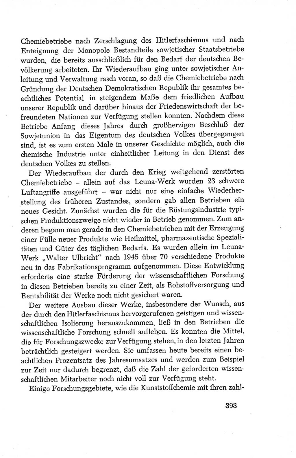 Protokoll der Verhandlungen des Ⅳ. Parteitages der Sozialistischen Einheitspartei Deutschlands (SED) [Deutsche Demokratische Republik (DDR)] 1954, Seite 393