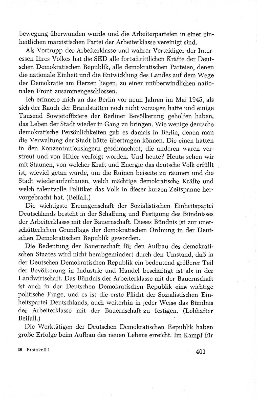 Protokoll der Verhandlungen des Ⅳ. Parteitages der Sozialistischen Einheitspartei Deutschlands (SED) [Deutsche Demokratische Republik (DDR)] 1954, Seite 401