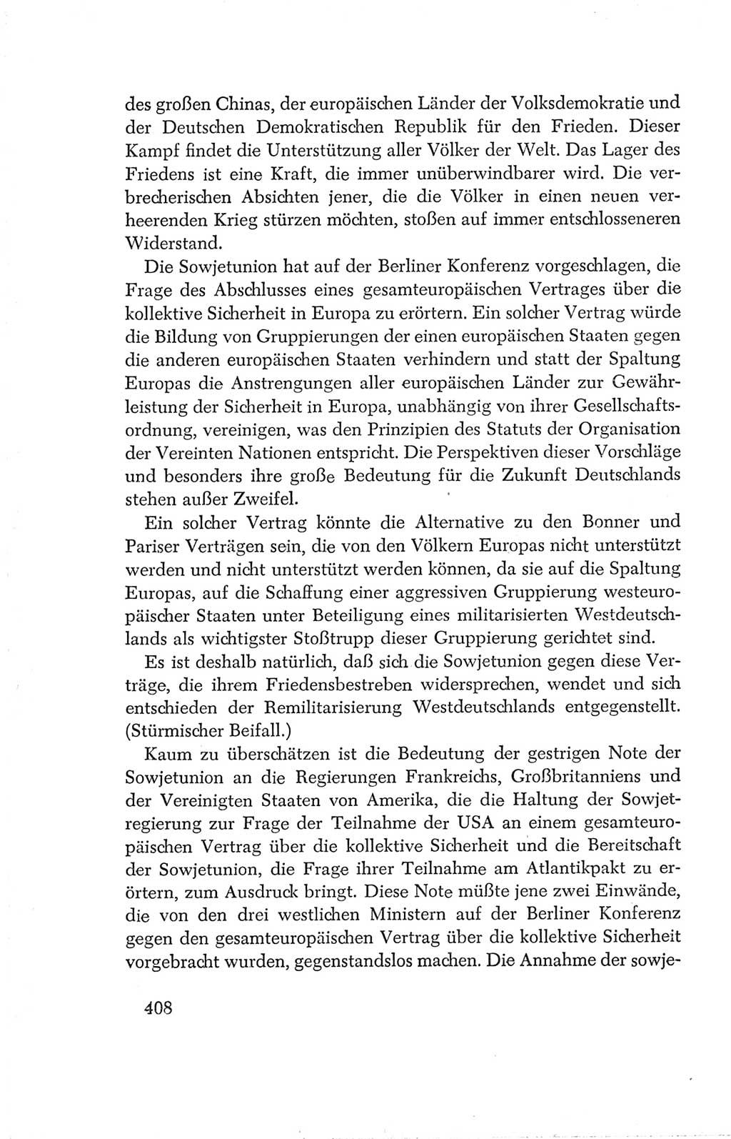 Protokoll der Verhandlungen des Ⅳ. Parteitages der Sozialistischen Einheitspartei Deutschlands (SED) [Deutsche Demokratische Republik (DDR)] 1954, Seite 408