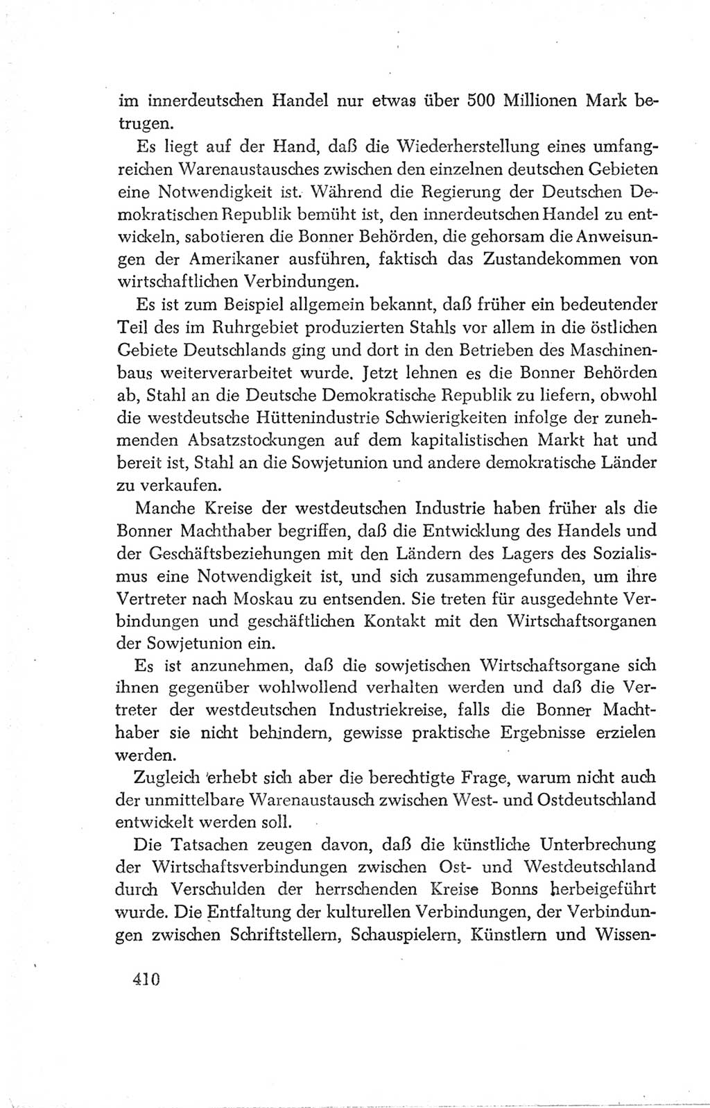 Protokoll der Verhandlungen des Ⅳ. Parteitages der Sozialistischen Einheitspartei Deutschlands (SED) [Deutsche Demokratische Republik (DDR)] 1954, Seite 410