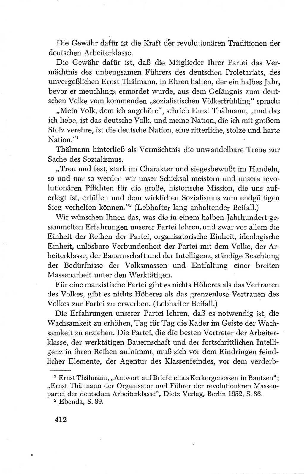 Protokoll der Verhandlungen des Ⅳ. Parteitages der Sozialistischen Einheitspartei Deutschlands (SED) [Deutsche Demokratische Republik (DDR)] 1954, Seite 412