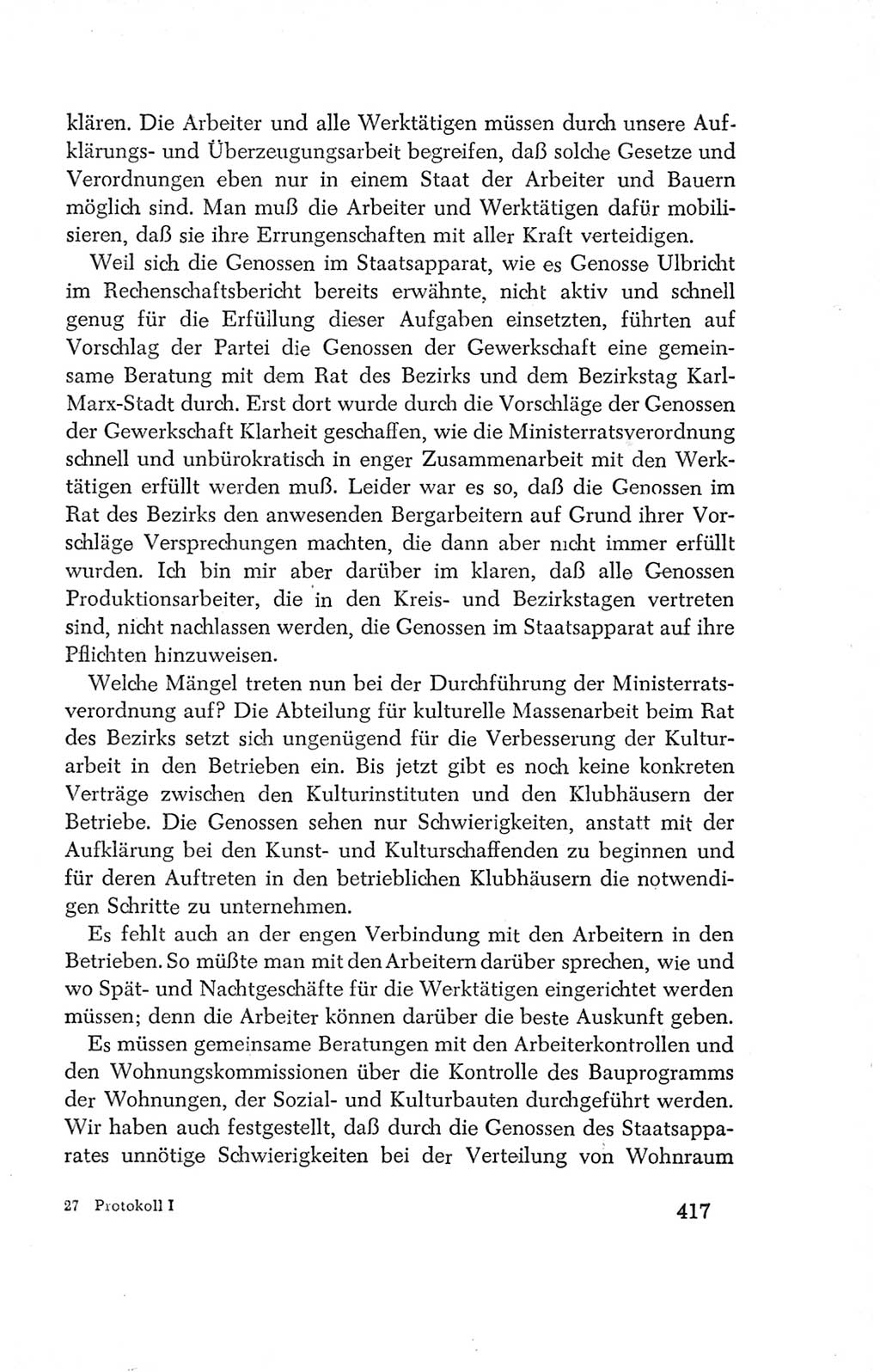 Protokoll der Verhandlungen des Ⅳ. Parteitages der Sozialistischen Einheitspartei Deutschlands (SED) [Deutsche Demokratische Republik (DDR)] 1954, Seite 417