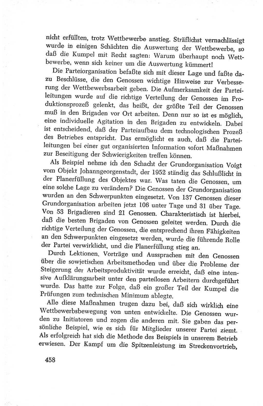 Protokoll der Verhandlungen des Ⅳ. Parteitages der Sozialistischen Einheitspartei Deutschlands (SED) [Deutsche Demokratische Republik (DDR)] 1954, Seite 458