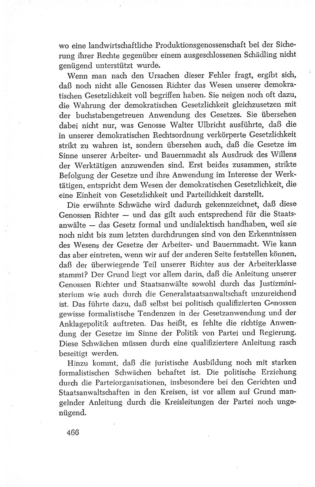 Protokoll der Verhandlungen des Ⅳ. Parteitages der Sozialistischen Einheitspartei Deutschlands (SED) [Deutsche Demokratische Republik (DDR)] 1954, Seite 466