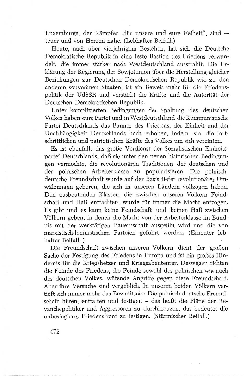 Protokoll der Verhandlungen des Ⅳ. Parteitages der Sozialistischen Einheitspartei Deutschlands (SED) [Deutsche Demokratische Republik (DDR)] 1954, Seite 472