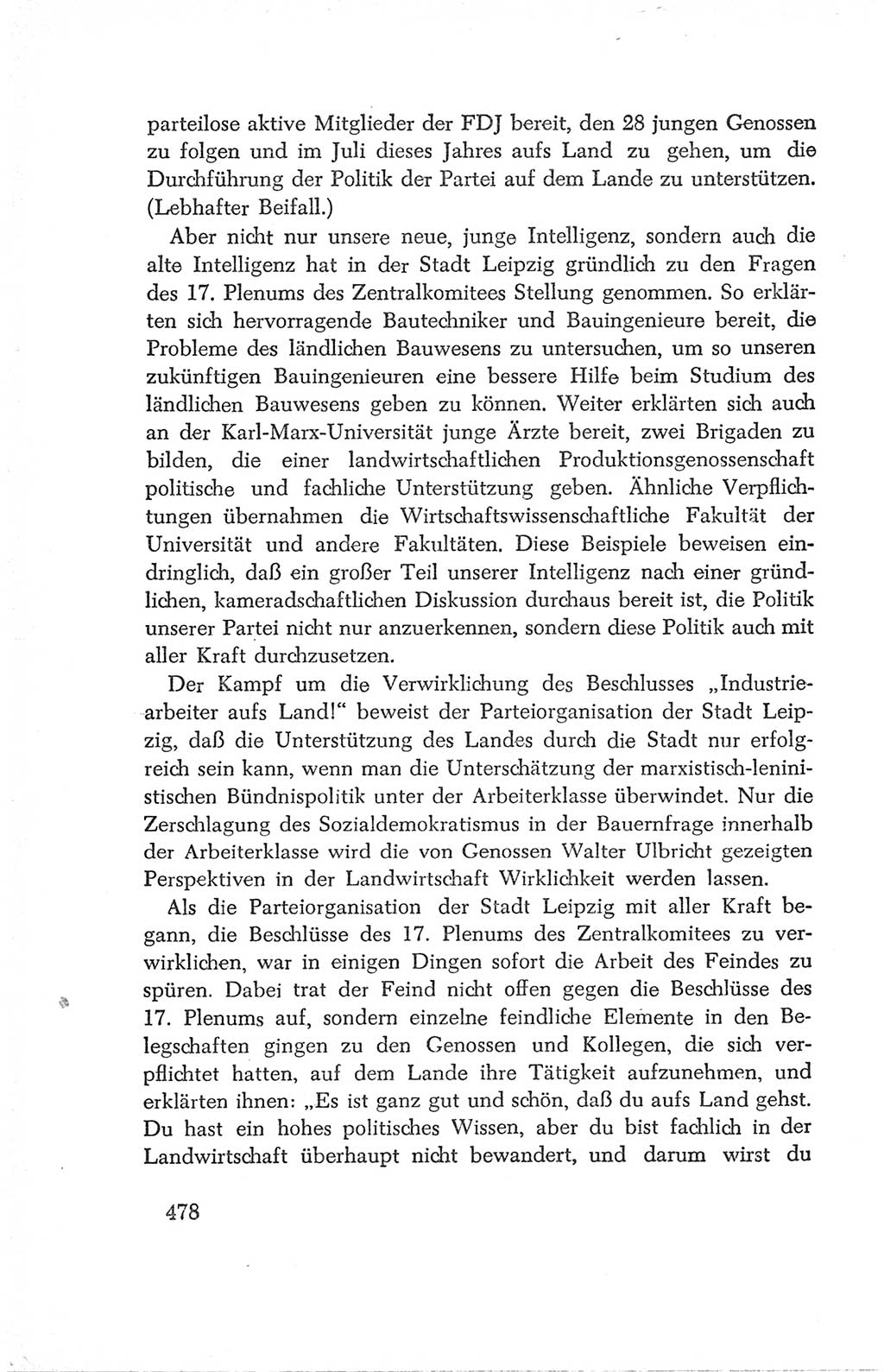 Protokoll der Verhandlungen des Ⅳ. Parteitages der Sozialistischen Einheitspartei Deutschlands (SED) [Deutsche Demokratische Republik (DDR)] 1954, Seite 478