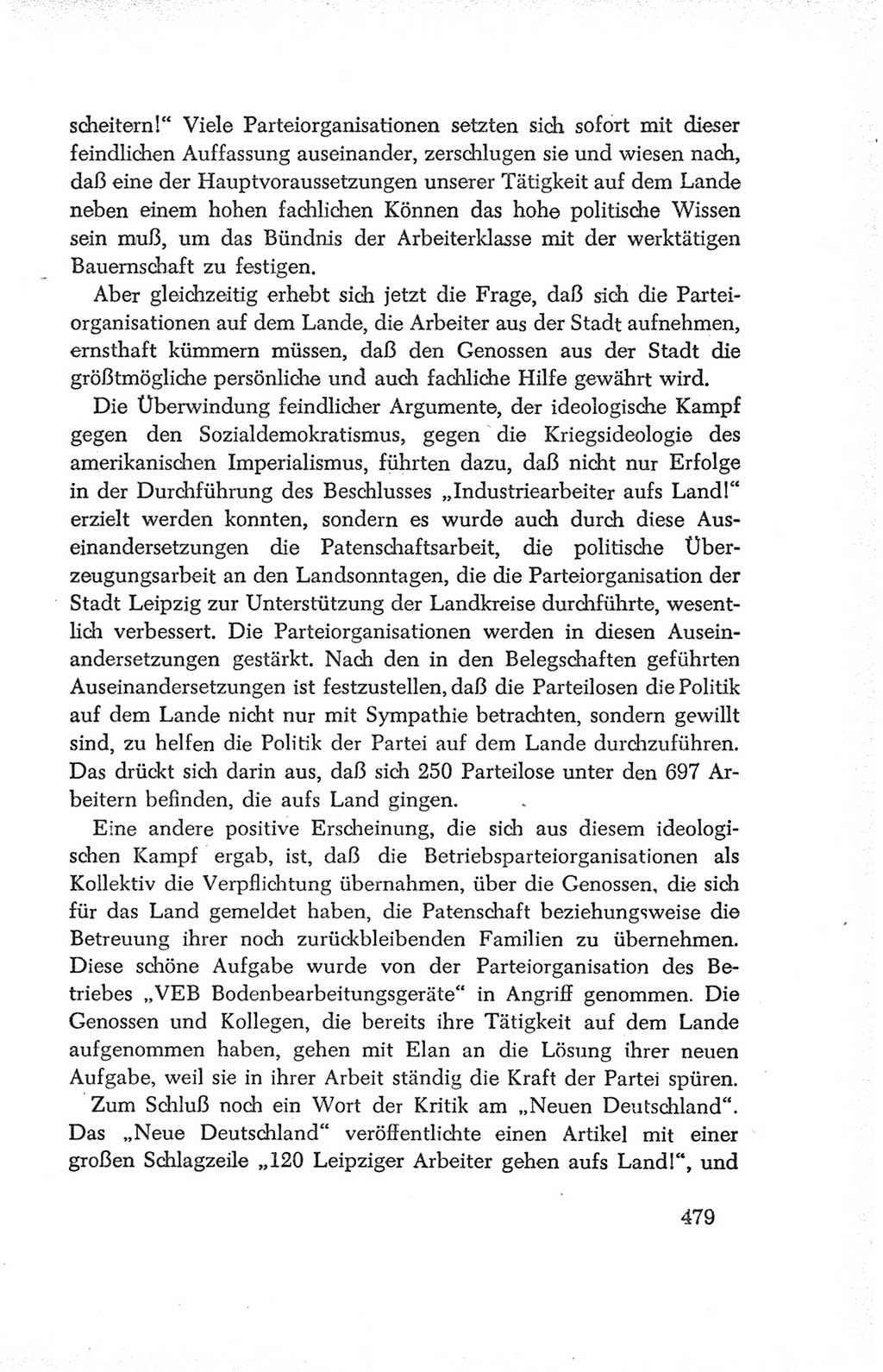 Protokoll der Verhandlungen des Ⅳ. Parteitages der Sozialistischen Einheitspartei Deutschlands (SED) [Deutsche Demokratische Republik (DDR)] 1954, Seite 479