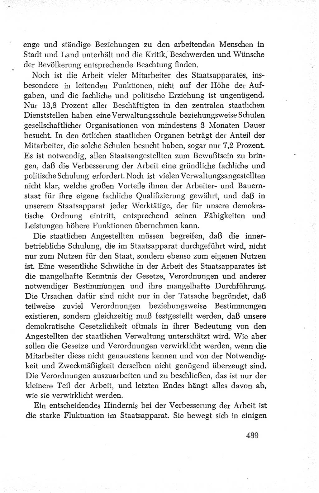 Protokoll der Verhandlungen des Ⅳ. Parteitages der Sozialistischen Einheitspartei Deutschlands (SED) [Deutsche Demokratische Republik (DDR)] 1954, Seite 489