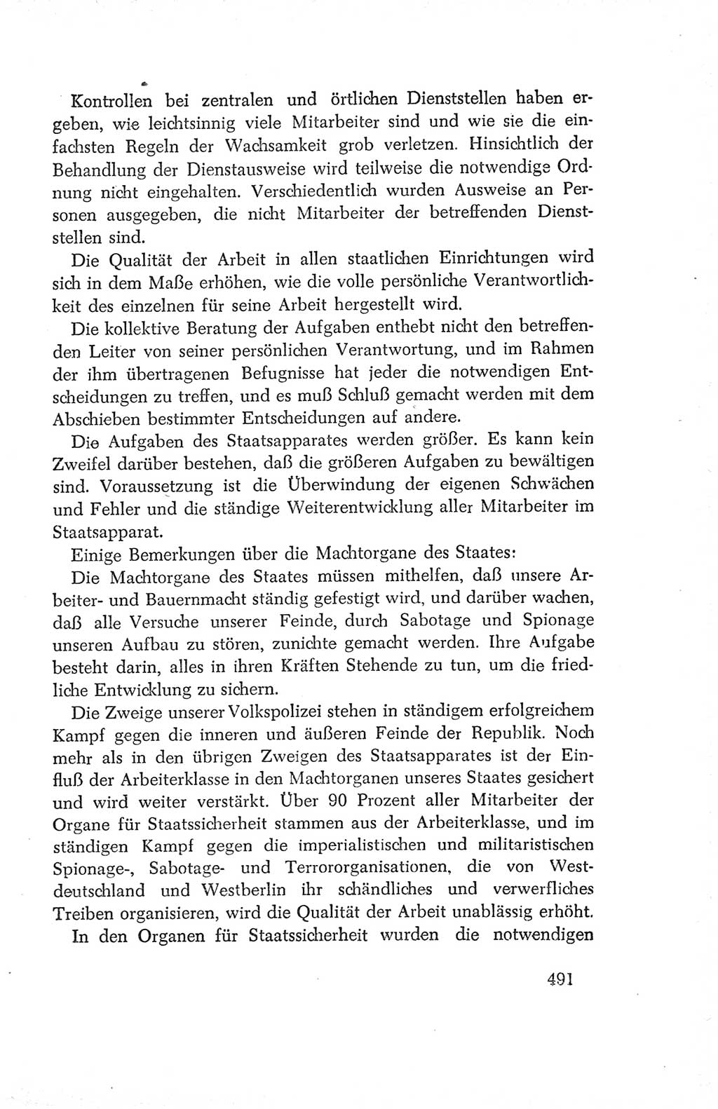 Protokoll der Verhandlungen des Ⅳ. Parteitages der Sozialistischen Einheitspartei Deutschlands (SED) [Deutsche Demokratische Republik (DDR)] 1954, Seite 491