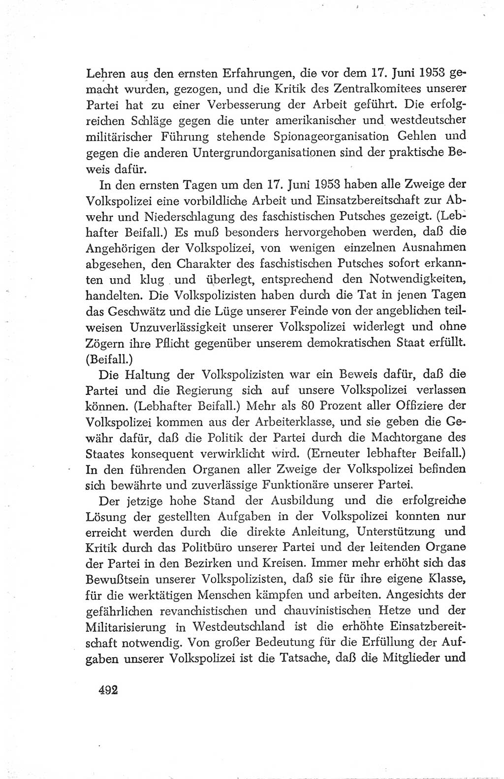 Protokoll der Verhandlungen des Ⅳ. Parteitages der Sozialistischen Einheitspartei Deutschlands (SED) [Deutsche Demokratische Republik (DDR)] 1954, Seite 492